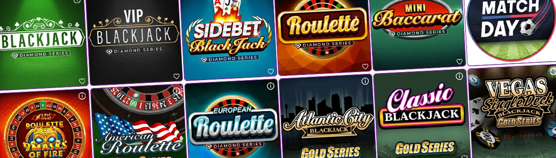 CanPlay Casino Table Game Lobby Tiles