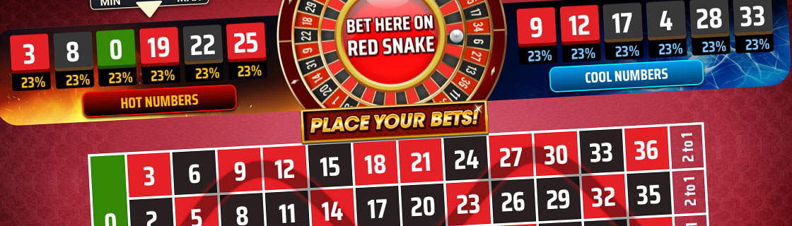 Red Snake Roulette Layout