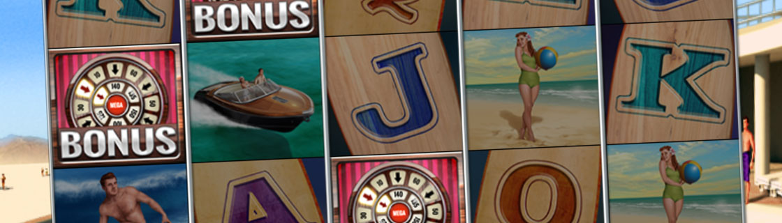 Jackpot Shores slots game with 3 Bonus symbols.