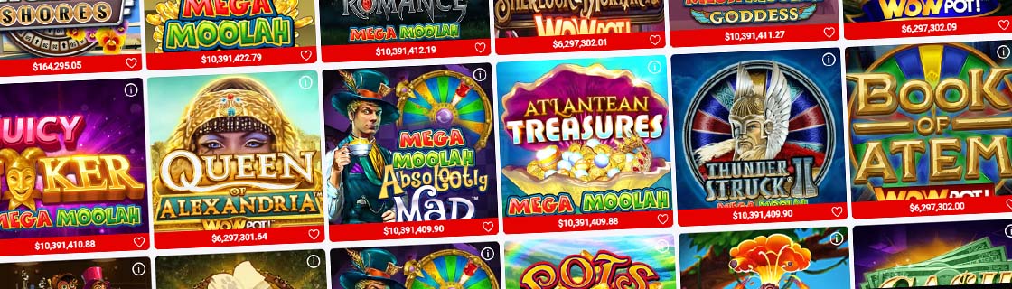 Progressive jackpot games at CanPlay Online Casino.
